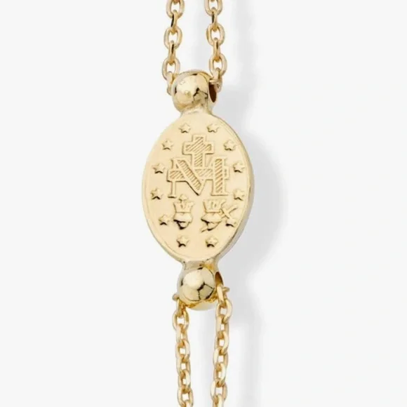 Italian 18K Gold- 925 Sterling Silver Freshwater Pearl Rosary Cross Bracelet - Picture 5 of 12